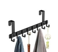 Generisch Over The Door Hooks - Estable | Percha para puerta - Crochet de Porte Robusta | Colgador de Puerta | Gancio Sopra Porta | 2026 Pro | Soporte de capa | Bedroom Dorm | Baño | Negro