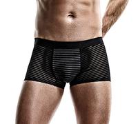 Generisch Pack de 3 calzoncillos tipo bóxer para hombre, delgados, sedosos, de seda de hielo, elásticos, transpirables, estilo de verano, calzoncillos tipo bóxer para hombre, cómodos, ropa interior