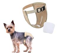 Generisch Pack de 4 pantalones de protección para perritas, con 3 compresas sanitarias, pantalones para perros en el vencimiento, bragas protectoras para perros