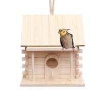 Generisch Pajarera de madera - Promueve el cortejo de pájaros, para pájaros de jardín, incubadora colgante para | Cajas para decoración de jardín y patio, fuera de la casa de pájaros