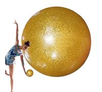 Generisch Palla Da Ginnastica - Allenamento Ginnastica Ritmica 18 cm | Fitness In Antiscoppio Da 400 G, ORO/rosa | Per Ginnasti, Ballerini, Competizioni Ad Alte Prestazioni Elastiche, Allenamento