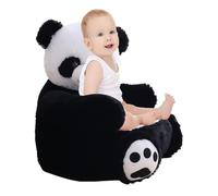 Generisch Panda - Sofá con reposabrazos - Terciopelo PP algodón | Cojín de felpa para niños, cojín para niños, cojín suave para niños, para habitación de niños, para leer y relajarse, decoración