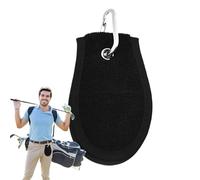 Generisch Paño de golf con clip, unisex, con mosquetón y textura de limpieza, paño de terciopelo de dos fibras con clip, para regalos de cumpleaños y Navidad