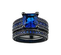 Generisch Paño de limpieza de la joyería Hers Su anillo de pulseras plateadas organizador de la joyería de viaje (azul, 9)