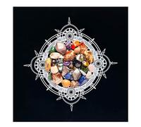 Generisch Paño de tarot | 49 x 49 cm cuadrado Oráculo Base Tarot Mantel - Paño de tarjetas para adivinación, para tarjetas de adivinación, meditación, práctica espiritual en casa, familiar