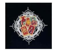 Generisch Paño de tarot para Legungen,49x49cm Cuadrada Tischauflage,Tarot Karten Auslegetuch | Para fiestas, lectura de mapas de oráculo, práctica espiritual, meditación, hogar, sala de estar, así