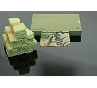 Generisch Paños multiusos de bambú, 100 % bambú, juego de 6 paños de limpieza sostenibles, paños de limpieza de bambú, 25 x 25 cm, color verde