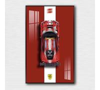 Generisch Pantalla de pared para LEGO 42125 Technic Ferrari 488 GTE Supersport, regalos de decoración para adultos para amantes de Lego