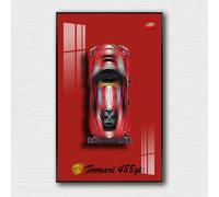 Generisch Pantalla de pared para LEGO 42125 Technic Ferrari 488 GTE Supersport, regalos de decoración para adultos para amantes de Lego