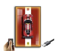 Generisch Pantalla de pared para LEGO 42125 Technic Ferrari 488 GTE Supersport, regalos de decoración para adultos para amantes de Lego