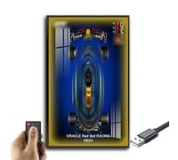 Generisch Pantalla de pared para Lego Technic Oracle Red Bull Racing RB20, montaje de pared para modelo 42206, ahorro de espacio, fácil montaje, decoración creativa del hogar