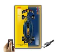 Generisch Pantalla de pared para Lego Technic Oracle Red Bull Racing RB20, montaje de pared para modelo 42206, ahorro de espacio, fácil montaje, decoración creativa del hogar
