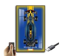 Generisch Pantalla de pared para Lego Technic Oracle Red Bull Racing RB20, montaje de pared para modelo 42206, ahorro de espacio, fácil montaje, decoración creativa del hogar