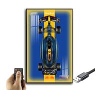 Generisch Pantalla de pared para Lego Technic Oracle Red Bull Racing RB20, montaje de pared para modelo 42206, ahorro de espacio, fácil montaje, decoración creativa del hogar