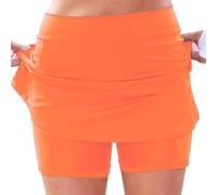 Generisch Pantalones casuales para mujer de moda 2024 Moda de playa ligera Pantalones cortos cómodos de verano Pantalones elegantes Colección tendencia femenina, naranja, XXL