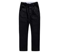 Generisch Pantalones chinos clásicos británicos caqui de pierna recta estilo académico formal pantalones versátiles para niños para uso diario ocio actividades al aire libre, Negro , 4-5 años