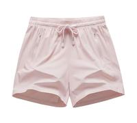 Generisch Pantalones cortos cargo para hombre y mujer, para viajes cómodos, yoga, senderismo, correr activamente, entrenamiento, gimnasio, Rosa., 3XL