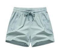 Generisch Pantalones cortos cargo para hombre y mujer, para viajes cómodos, yoga, senderismo, correr activamente, entrenamiento, gimnasio, verde menta, 3XL