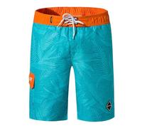 Generisch Pantalones cortos casuales de moda de verano para hombre, monos ligeros pantalones de playa para ocio vacaciones, azul, XL