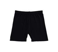 Generisch Pantalones cortos de color liso para niñas, pantalones de casa, leggings para 1 a 10 pantalones anchos, Negro , 3-4 años