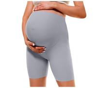 Generisch Pantalones cortos de yoga para maternidad para mujer, sobre el abdomen, entrenamiento para correr, pantalones cortos activos para embarazo, ropa de fitness transpirable, ropa deportiva