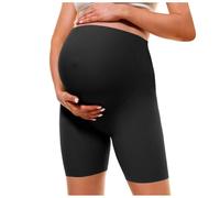 Generisch Pantalones cortos de yoga para maternidad para mujer, sobre el abdomen, entrenamiento para correr, pantalones cortos activos para embarazo, ropa de fitness transpirable, ropa deportiva