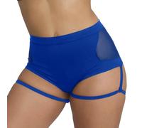 Generisch Pantalones cortos de yoga para mujer con liguero, cintura alta, fitness, pole dance, pantalones de yoga activos para levantamiento de glúteos, azul, S