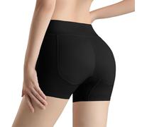 Generisch Pantalones cortos moldeadores discretos para mujer para un corte curvo. Calzoncillo moldeador de glúteos con acolchado integrado. Corpiño sin costuras para un efecto push-up, Style_r02 Negro