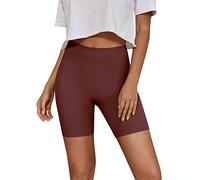 Generisch Pantalones cortos para mujer, sin costuras, moldeadores, control de control, morado, L