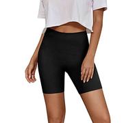 Generisch Pantalones cortos para mujer, sin costuras, moldeadores, control de control, Negro , S
