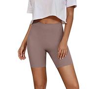 Generisch Pantalones cortos para mujer, sin costuras, moldeadores, control de control, Oro Rosa, L