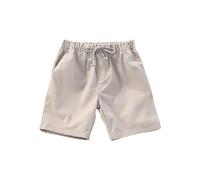 Generisch Pantalones cortos para niños pequeños, pantalones cortos de color sólido, ropa de exterior, ropa para niños, pantalones cortos de portero para hombre, beige, 6-7 años