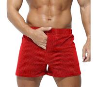 Generisch Pantalones cortos retro a rayas para hombre, calzoncillos bóxer, ropa interior transpirable, ropa interior de gran tamaño, bragas holgadas, bragas holgadas a rayas, cintura elástica, ropa
