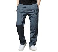 Generisch Pantalones de chándal de forro polar para hombre, pantalones de chándal de invierno, ajuste atlético, pantalones de tormenta, pantalones de tormenta para hombre, pantalones de nieve
