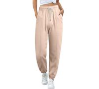 Generisch Pantalones de chándal de otoño para mujer, pantalones relajados para el tiempo libre, leggings para mujer, pantalones deportivos clásicos, pantalones cargo de color de moda para trabajo al