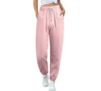 Generisch Pantalones de chándal de otoño para mujer, pantalones relajados para el tiempo libre, leggings para mujer, pantalones deportivos clásicos, pantalones cargo de color de moda para trabajo al