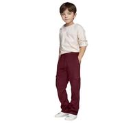 Generisch Pantalones de chándal informales con cordón para el día a día, escuela, ocio, libertad de movimiento, ajuste cómodo, rojo, 130