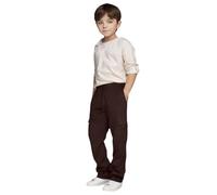 Generisch Pantalones de chándal informales con cordón para el día a día, escuela, ocio, libertad de movimiento, ajuste cómodo, marrón, 140