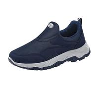 Generisch Pantalones de chándal para hombre, cómodas zapatillas de correr, suela suave, cómodas zapatillas para deslizarse dentro para el día a día y actividades al aire libre, azul, 43 EU