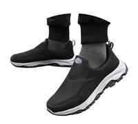 Generisch Pantalones de chándal para hombre, cómodas zapatillas de correr, suela suave, cómodas zapatillas para deslizarse dentro para el día a día y actividades al aire libre, Negro , 42 EU