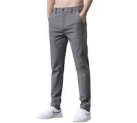 Generisch Pantalones de chándal para hombre, pantalones informales, cómodos, ligeros y transpirables con ajuste holgado para el uso diario en deportes al aire libre, gris oscuro, 38
