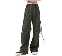 Generisch Pantalones de chándal para mujer, cintura alta, pantalones casuales elásticos, pantalones de deporte, elásticos, para exteriores, pantalones de verano para gimnasio, elásticos, Verde militar