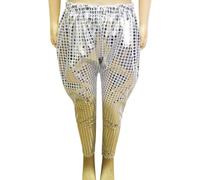 Generisch Pantalones de colores para niños, ideales para espectáculos de danza y espectáculos de teatro, plata, 18-24 meses