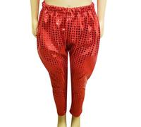 Generisch Pantalones de colores para niños, ideales para espectáculos de danza y espectáculos de teatro, rojo, 3-4 años
