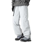 Generisch Pantalones de esquí acolchados de invierno para hombre Hard Charge Pantalones de plumón Cold 90 blanco plumón casual, Blanco, M