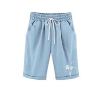 Generisch Pantalones de esquí para niños informales, delgados, pantalones sueltos con cintura elástica, pantalones de esquí para niños de 3 a 13 años, azul celeste, 150 cm