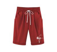 Generisch Pantalones de esquí para niños informales, delgados, pantalones sueltos con cintura elástica, pantalones de esquí para niños de 3 a 13 años, rojo, 150 cm