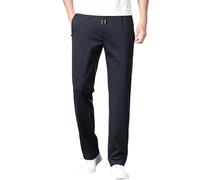 Generisch Pantalones de golf para hombre, largos, elásticos, ajustados, deportivos, tallas grandes, de secado rápido, pantalones de trabajo, informales, con cintura elástica, marine, XL