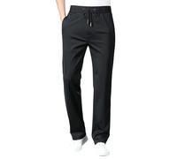 Generisch Pantalones de golf para hombre, largos, elásticos, de negocios, ajustados, deportivos, tallas grandes, para el tiempo libre, de secado rápido, pantalones de trabajo, informales, con cintura
