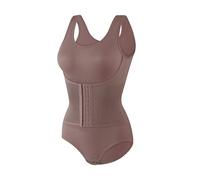 Generisch Pantalones de grasa para mujer Tummy Post Body Shaper Butt Shapers Women's Bodysuit Girdles Ropa interior moldeadora, marrón, 3XL